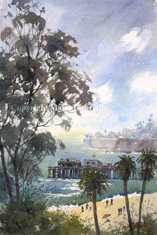 Capitola Wharf Through Trees
